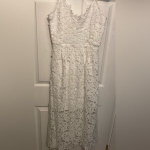 *NWOT* Dex white lace dress